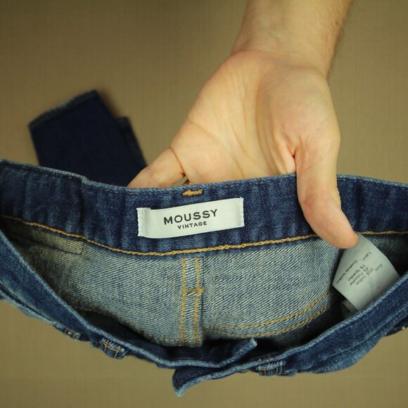 Moussy Vintage Isko Ivey Skinny Jeans Women's Size 24 Mid Rise Distressed Denim - Picture 9 of 12